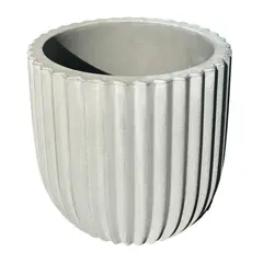 POTTERY - Macetero Grande de Polietileno 35.6x33 Gris
