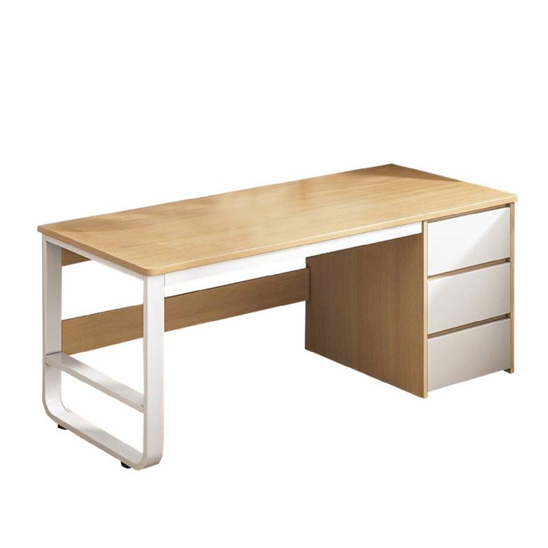Escritorio Beige blanco 120x74.5x50 cm