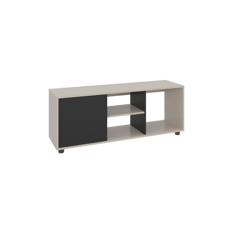 Rack TV 50 " Adel Capri y wengue 120.3x46.7x34.9 cm