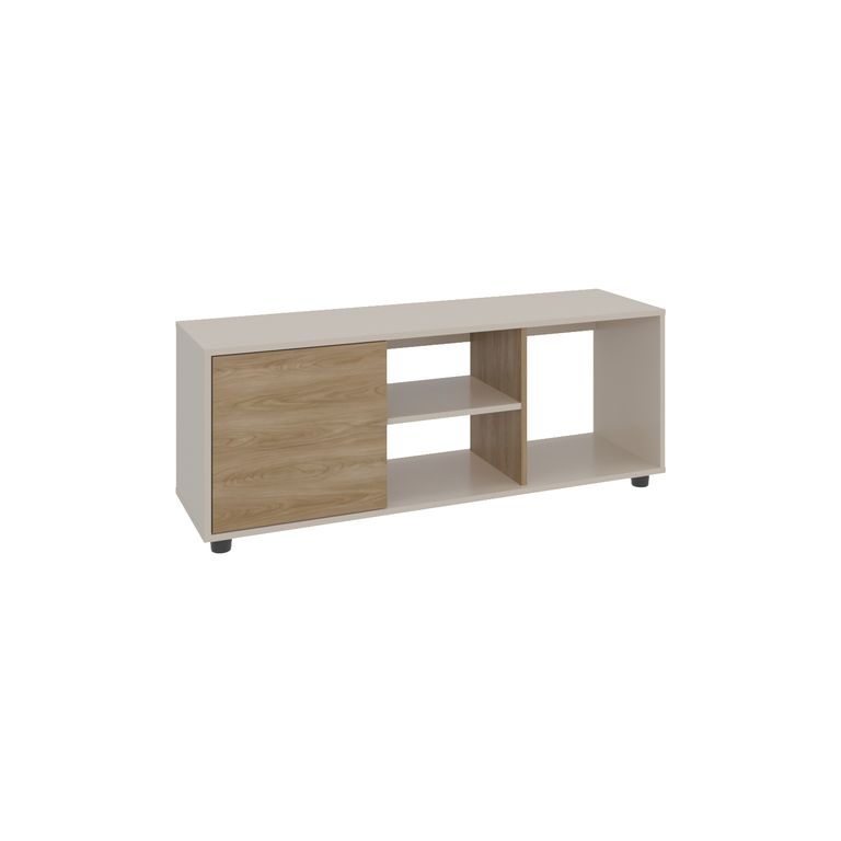 Rack TV 50 " Adel Capri y fresno Europeo 120.3x46.7x34.9 cm