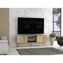 TUHOME - Rack TV 65 " Augusta Duna / wengue 150x57x39.5 cm