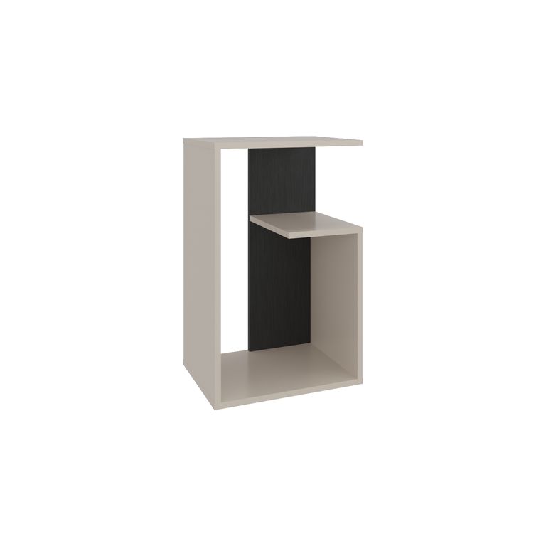 Mesa lateral Adel Capri y wengue 39.8x30x63.4 cm