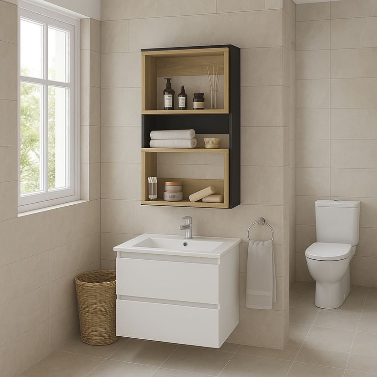 Mueble auxiliar Melamina 2 Nivel(es) 45x75.3x18.9 cm