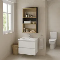 TUHOME - Mueble auxiliar Melamina 2 Nivel(es) 45x75.3x18.9 cm