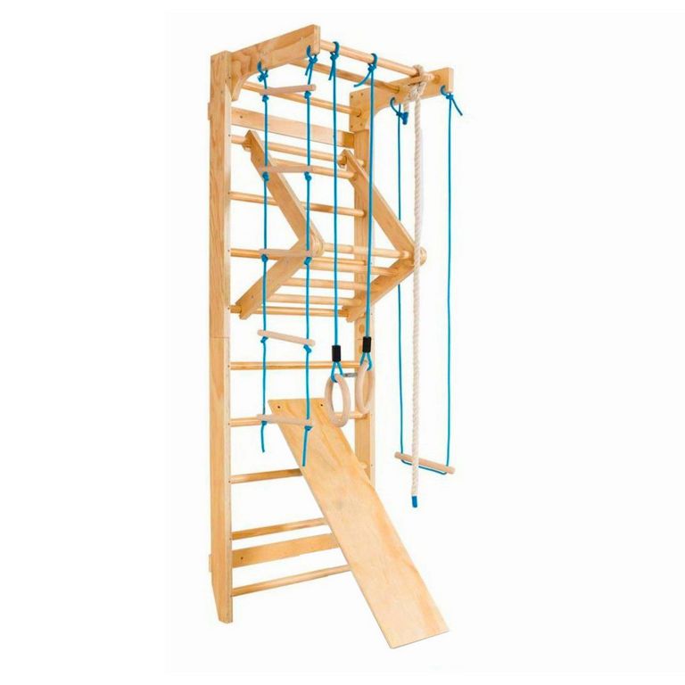 KIDSCOOL Juego de Escalada 80x220x60 cm Natural