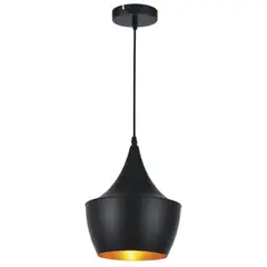 BP ILUMINACION - Lampara Colgante Donora Queen II Metal Negro 25 cm