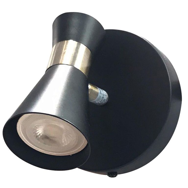 Foco Sobreponer Gu10 Zeny Metal Negro