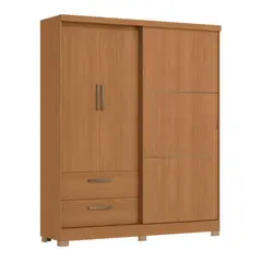ROCA - Closet 3 Puerta(s) 2 Cajón(es) 4 Repisa(s) 180x218x50 cm Canela