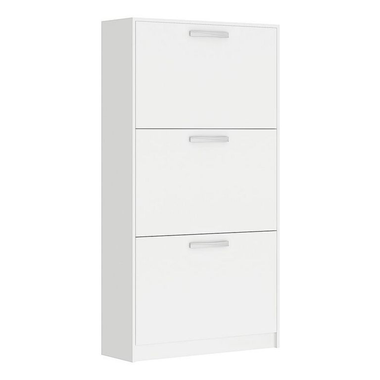 Zapatera MDP 3 Nivel(es) 65x126x22 cm Blanco