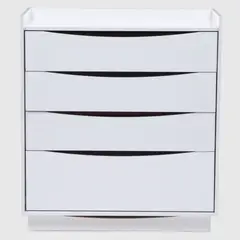 ROCA - Cómoda 4 Cajón(es) Jerico 91x101x45 cm Blanco