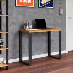 ROCA - Escritorio Yulton Roble-negro 89x73x54 cm