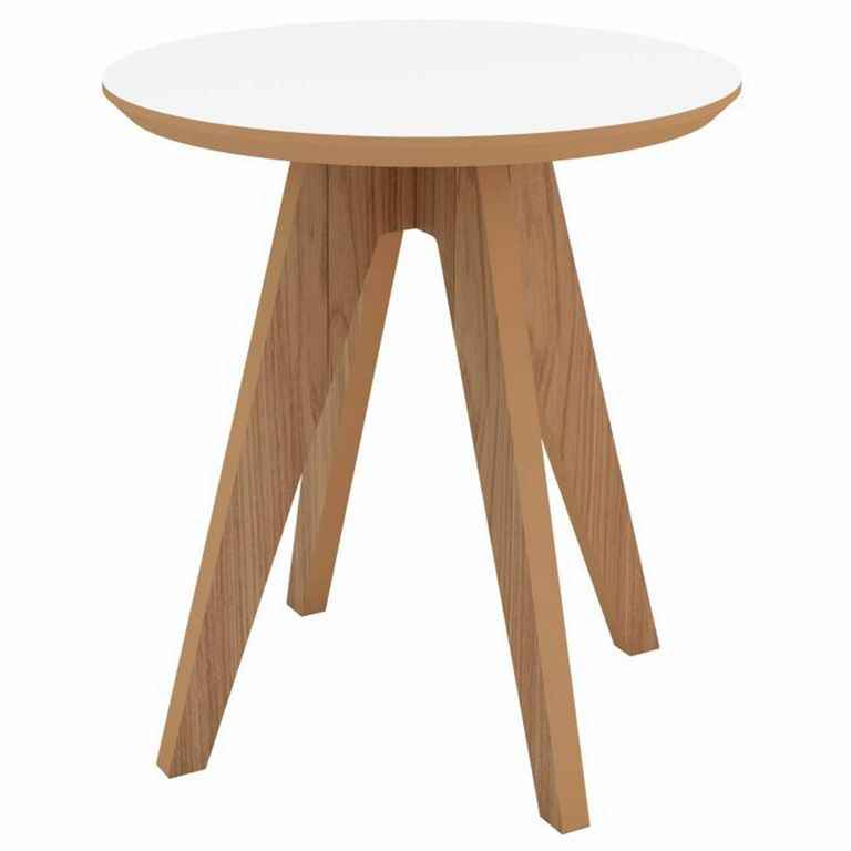 Mesa auxiliar Fronteiras Blanco 50x50x55 cm