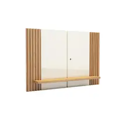 ROCA - Panel TV 65 " Iguapé Blanco/Canela 180x120x23.5 cm