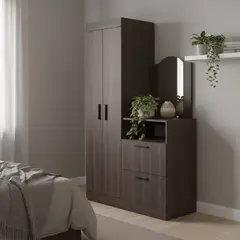 TUHOME - Closet 3 Puerta(s) 1 Cajón(es) 3 Repisa(s) 103x179x48.3 cm