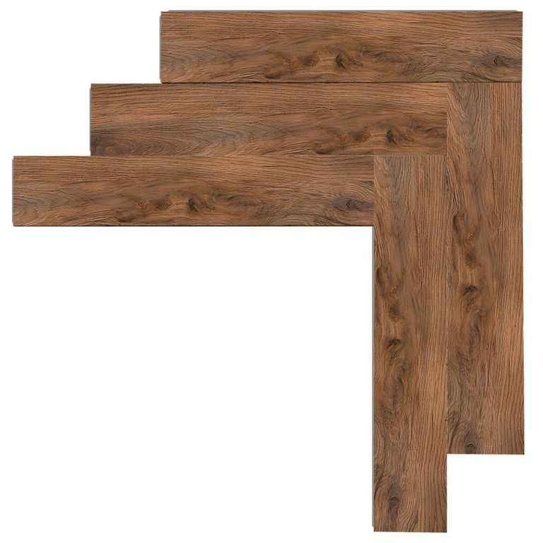 Piso Flotante Vinílico 4 mm 12.5x62.5 cm SPC Parquet Click Tabaco 1.56 m2
