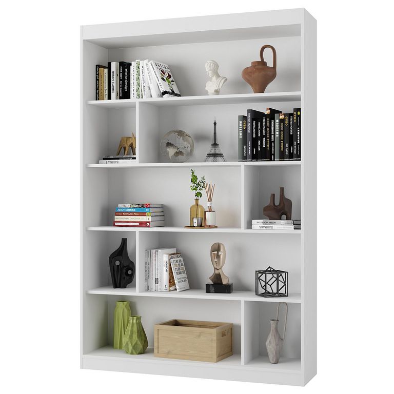 Librero 5 Nivel(es) 120x181x30 cm Blanco