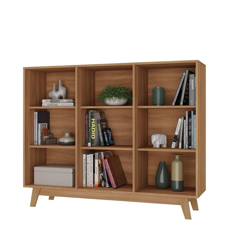 Librero MDF 3 Nivel(es) 135x108x35 cm Café