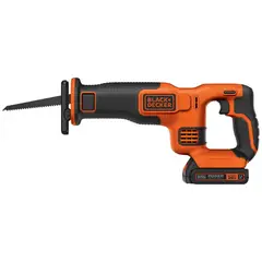 BLACK+DECKER - Sierra sable 20V + 1 Hoja + 1 batería 1.5Ah + 1 cargador