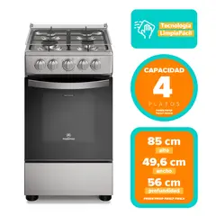 MADEMSA - Cocina a Gas 4 Platos FM4LS