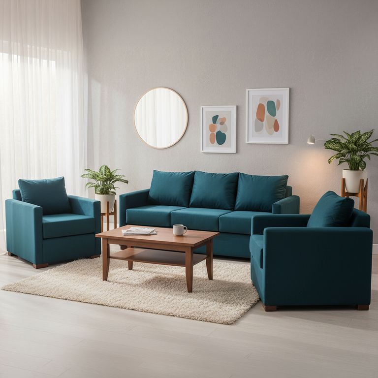 Juego de Living 5 cuerpos Jade 167x68x77 cm Gris