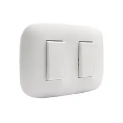 BTICINO - Interruptor doble (9/15) blanco Domino Sencia