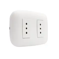 BTICINO - Tomacorriente doble 10A blanco Domino Sencia