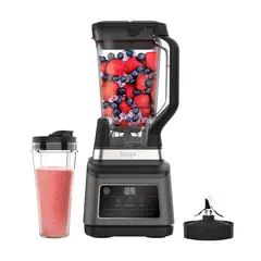 NINJA - Licuadora Profesional Plus 2.1 Litros Plateado 2 en 1