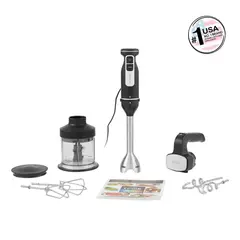 NINJA - Batidora De mano 0.7 l 850 W Plateado 2 En 1 Foodi