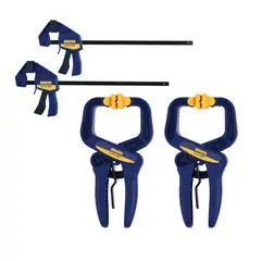 IRWIN - Kit De Prensas Barra Y Clamp 4 Piezas 2x2"+2x4 1/4"