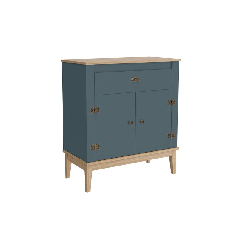 Aparador buffet Colonial Petróleo 80x41x90 cm