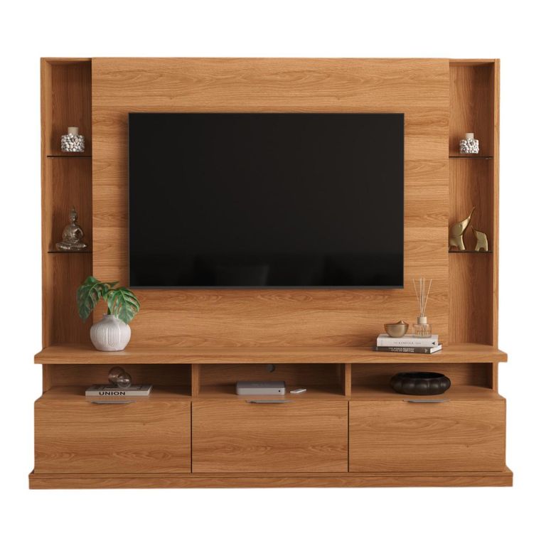 Panel Rack TV 70" Bilbao Jequitiba 207x188x45 cm