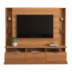 ONESSTA - Panel Rack TV 70" Bilbao Jequitiba 207x188x45 cm