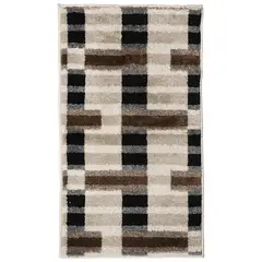 WINDSOR - Alfombra Moderno 150x200 cm Poliéster Café