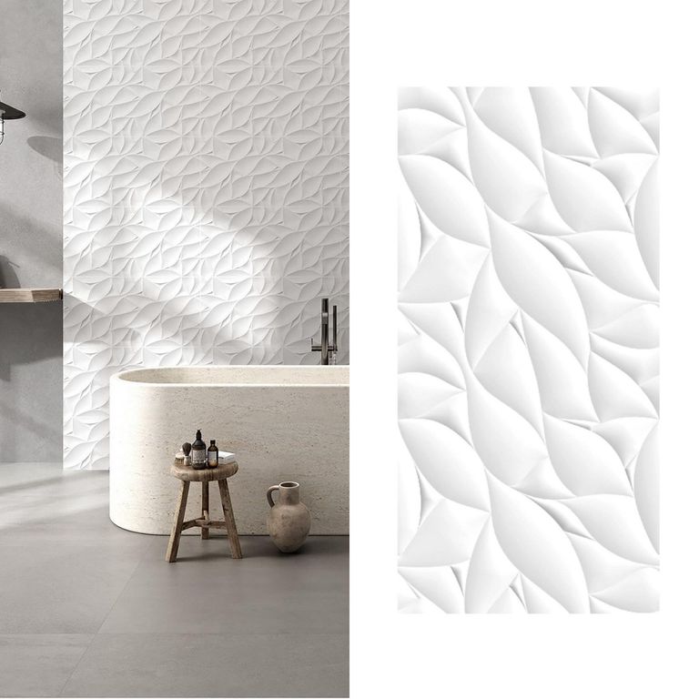 Cerámica 25x40 cm Andina Blanco 1.5 m2