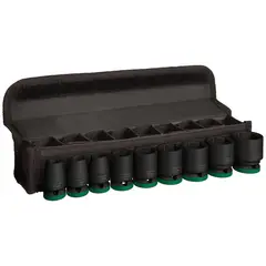 BOSCH - Juego de Dados PRO Impact encastre corto 1/2", 9un