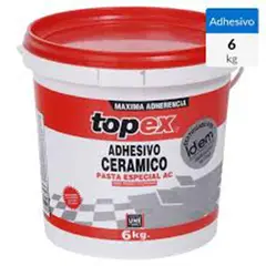 TOPEX - Adhesivo Cerámico Muro Superficie Flexible 6 kg