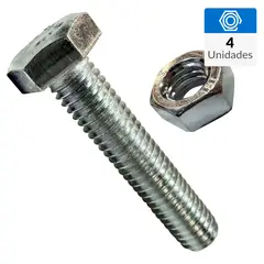 MAMUT - Perno con Tuerca Métrico Metal 30 mm 6 mm 4 unidad(es)