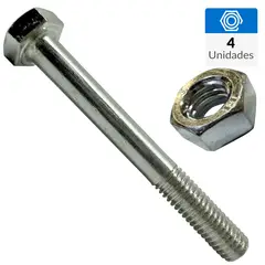 MAMUT - Perno con Tuerca Métrico Metal 50 mm 6 mm 4 unidad(es)