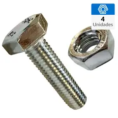 MAMUT - Perno con Tuerca Métrico Metal 40 mm 10 mm 4 unidad(es)