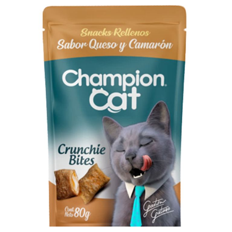 Crunchie Bites para Gato Adulto Salmón y Queso 0.08 l