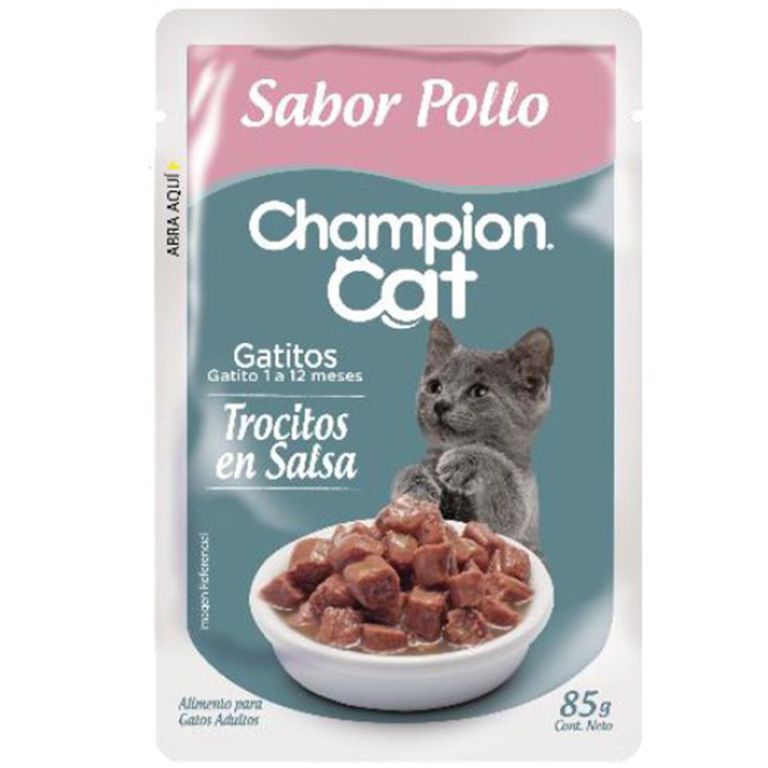 Alimento húmedo gatito para Gato Cachorro Pollo 0.085 kg