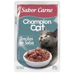 CHAMPION CAT - Alimento húmedo gato para Gato Adulto Carne 0.085 kg