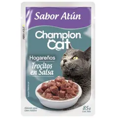 CHAMPION CAT - Alimento húmedo gato para Gato Adulto Atún 0.085 kg
