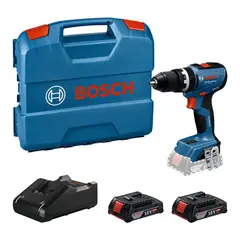 BOSCH - Taladro Percutor GSB 18V-65 + 2 Baterías 2Ah + Cargador