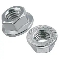 MAMUT - Tuerca Hexagonal con Flange unc 5/16" Zincada 8 unidades