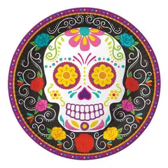 PRONOBEL - Set 6 Platos Cartón 18 cm Catrina