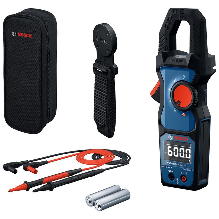 Pinza amperimétrica TRMS GMC 600-15 con gancho magnético