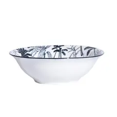 HALLEN - Plato Sopa 19.7 cm Porcelana Palmera Multicolor