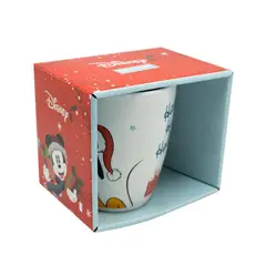 DISNEY - Tazón 750 ml Cerámica Navidad Blanco