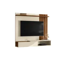 EXIT - Panel TV 65 " Home Vegas Blanco/Canela 160x138x31.2 cm